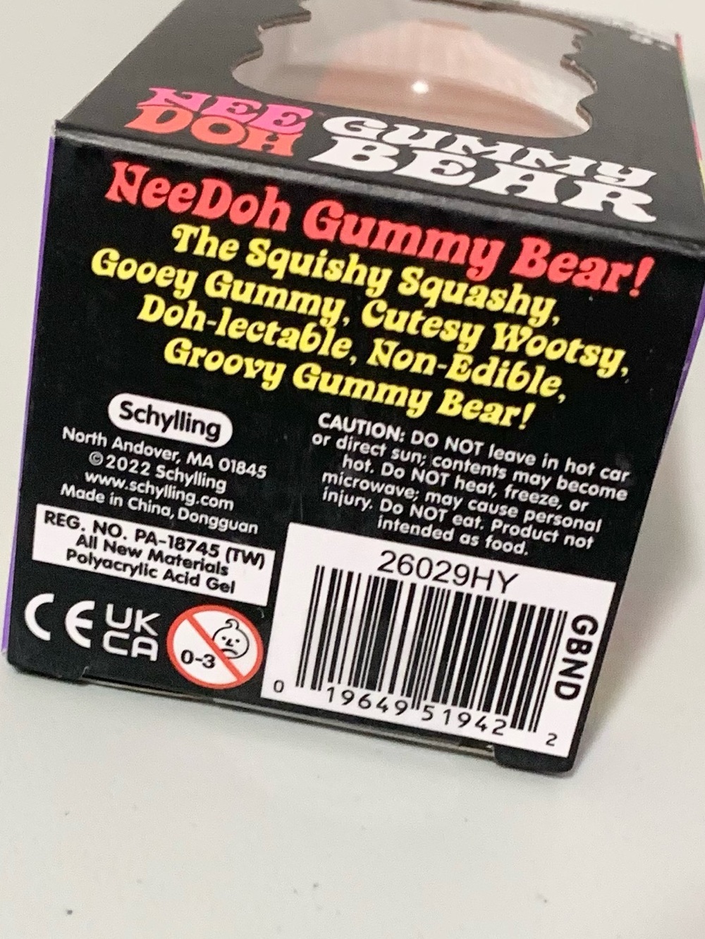 Needoh Gummy Bear Squishy Orange  NEW SEALED NEE DOH - Picture 3 of 3